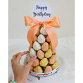 Beige, Yellow & White Chocolate Strawberry Tower